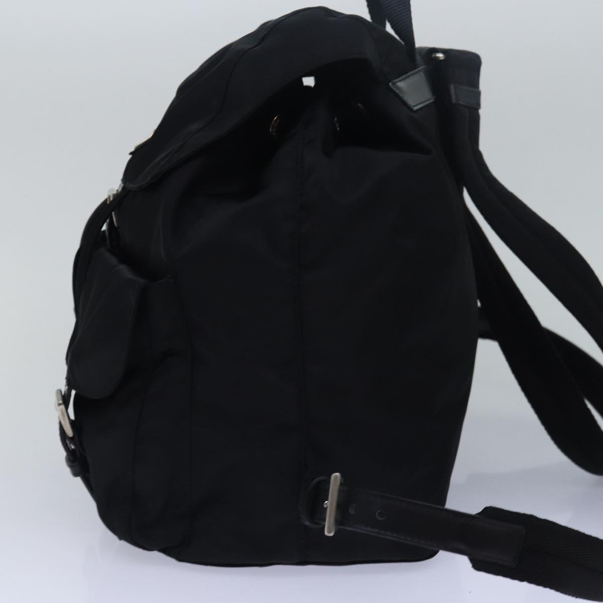 PRADA Backpack Nylon Black Auth 79370