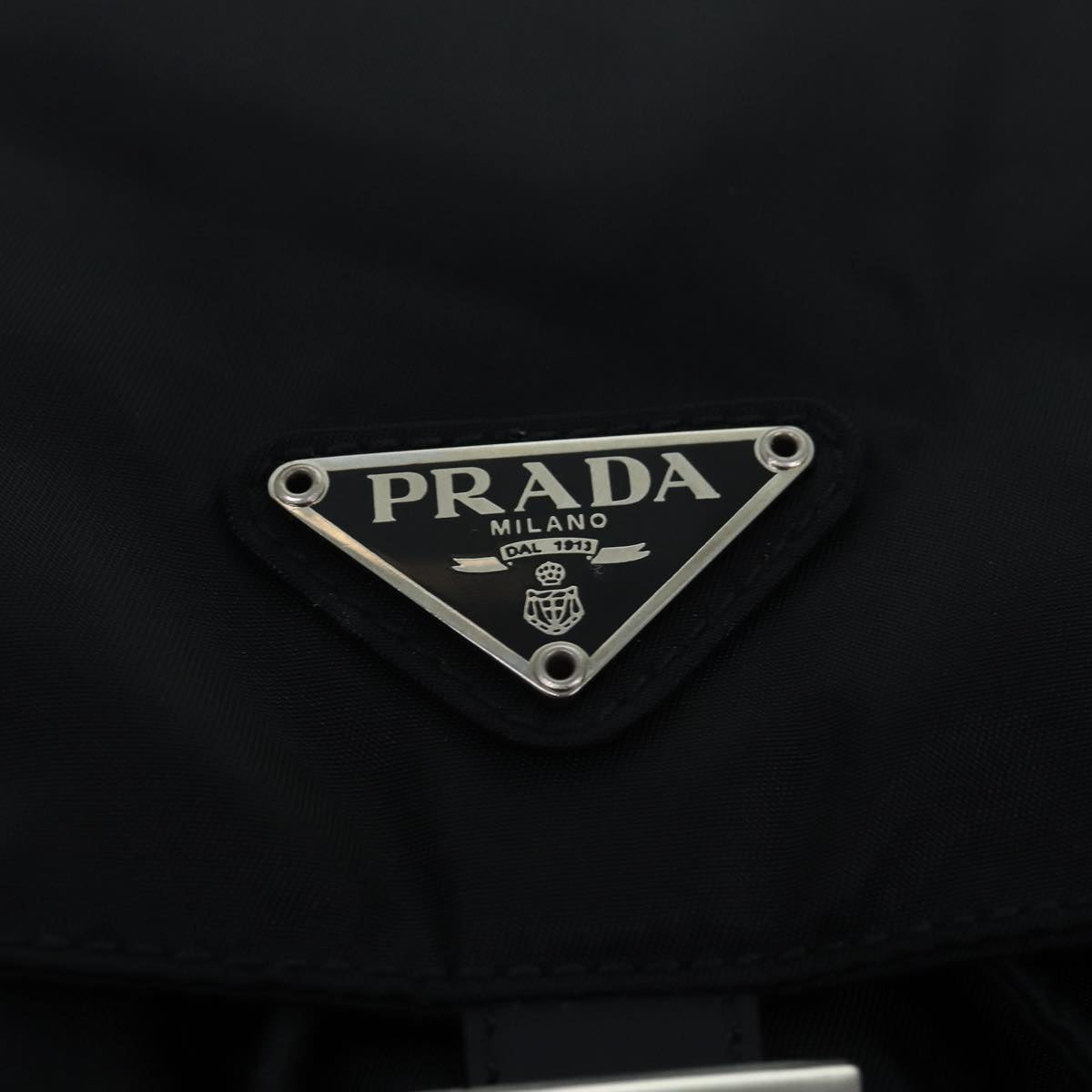 PRADA Backpack Nylon Black Auth 79433A