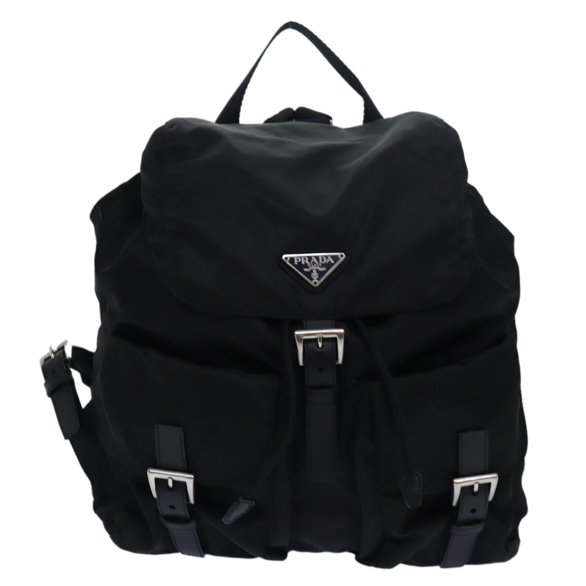 PRADA Backpack Nylon Black Auth 79433A