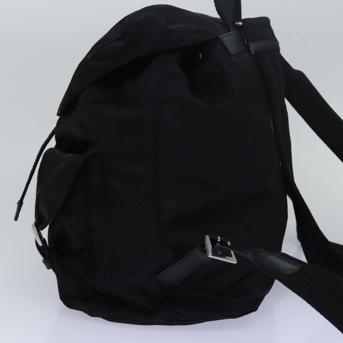 PRADA Backpack Nylon Black Auth 79433A