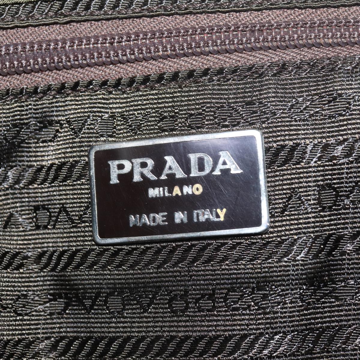 PRADA Backpack Nylon Khaki Auth 79546