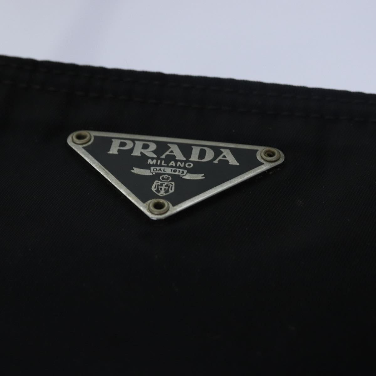 PRADA Shoulder Bag Nylon Black Auth 79556