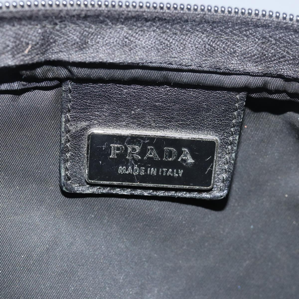 PRADA Shoulder Bag Nylon Black Auth 79556