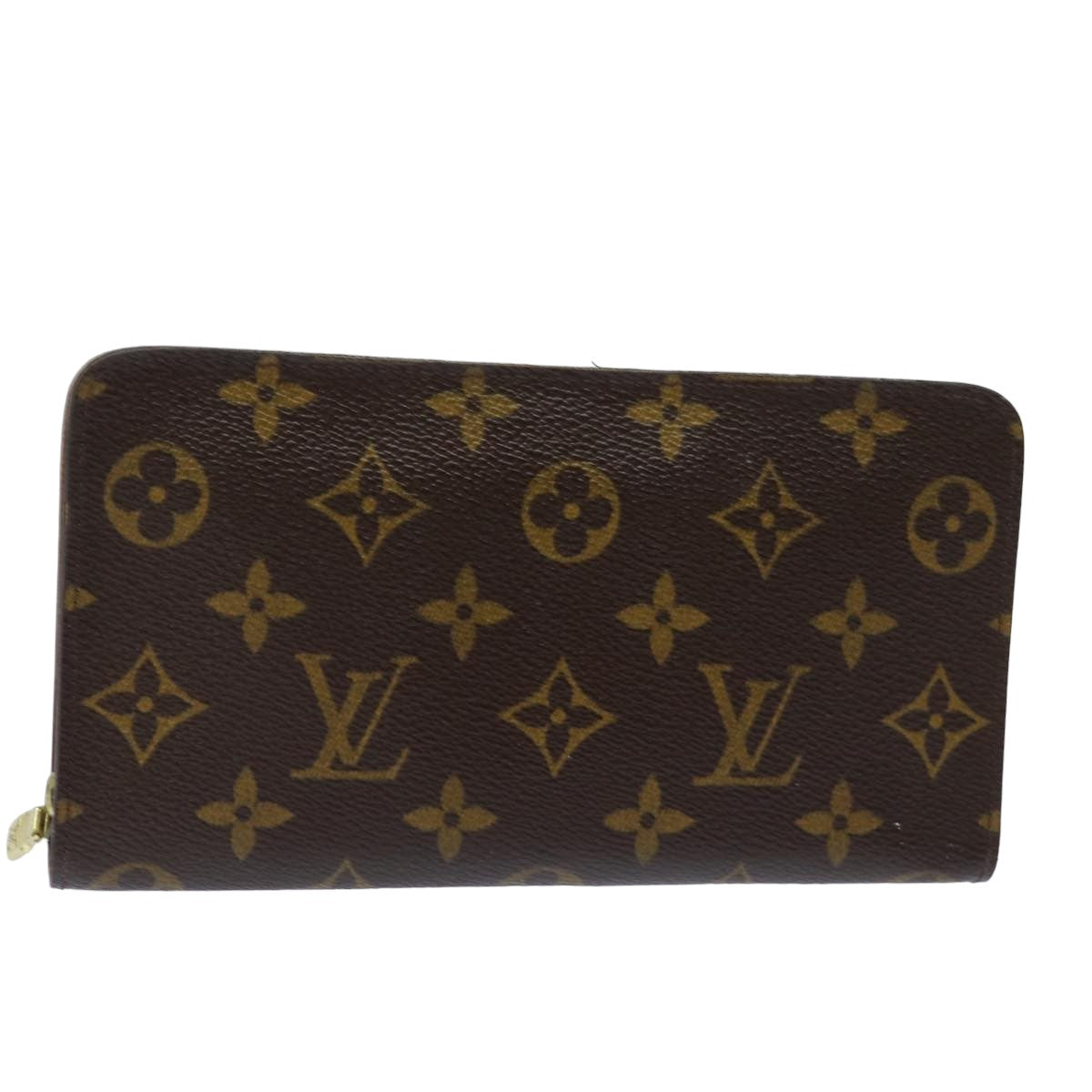 LOUIS VUITTON Monogram Porte Monnaie Zip Long Wallet M61727 LV Auth 79584