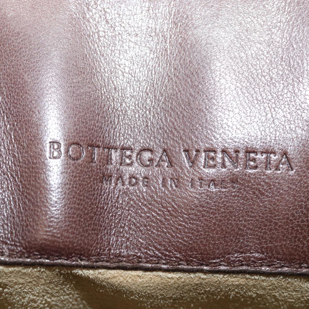 BOTTEGA VENETA INTRECCIATO Hand Bag Leather Brown 146793 Auth 79721