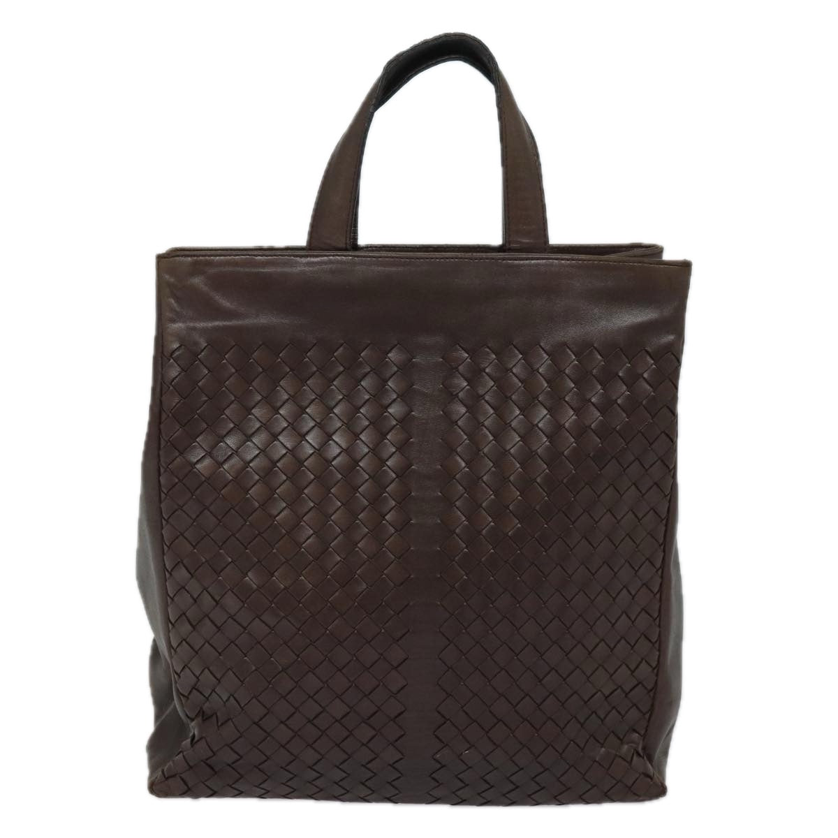 BOTTEGA VENETA INTRECCIATO Hand Bag Leather Brown 146793 Auth 79721