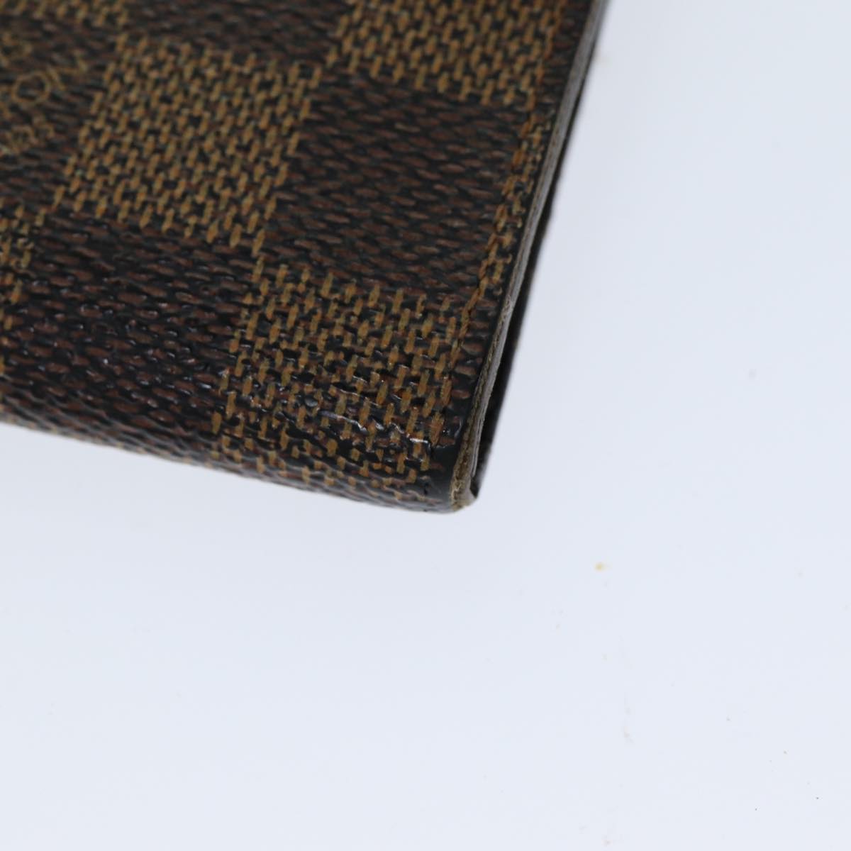 LOUIS VUITTON Damier Ebene Porte Monnaie Credit Wallet N61725 LV Auth 79856