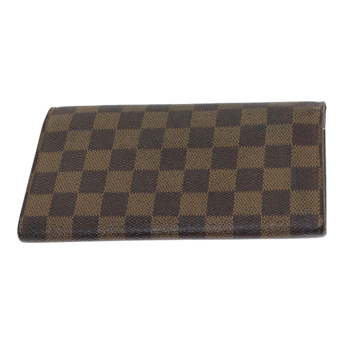 LOUIS VUITTON Damier Ebene Porte Monnaie Credit Wallet N61725 LV Auth 79856