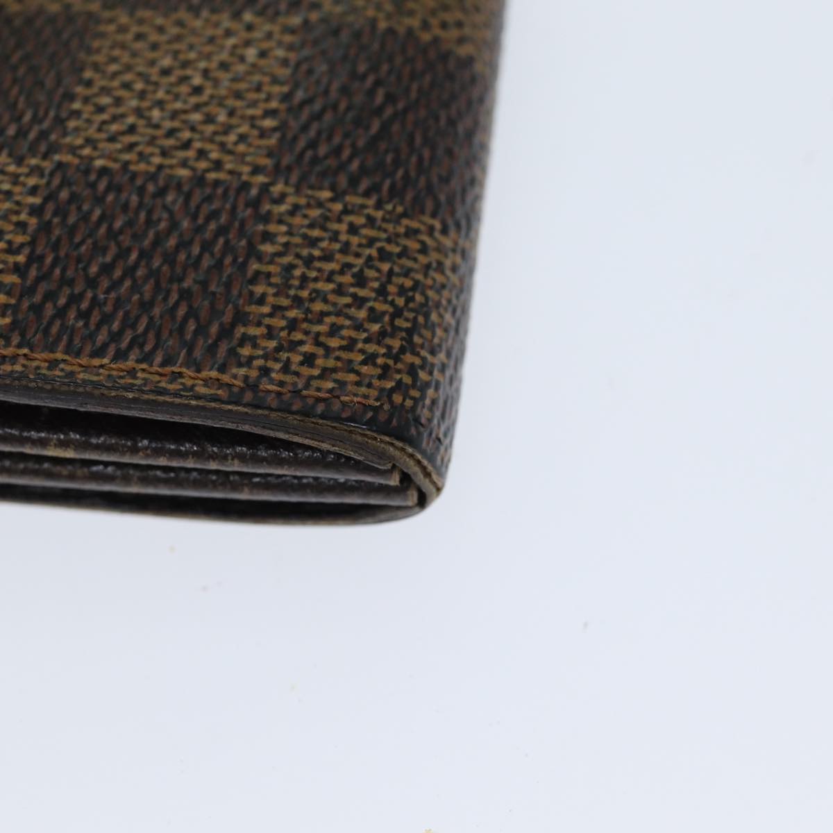 LOUIS VUITTON Damier Ebene Porte Monnaie Credit Wallet N61725 LV Auth 79856