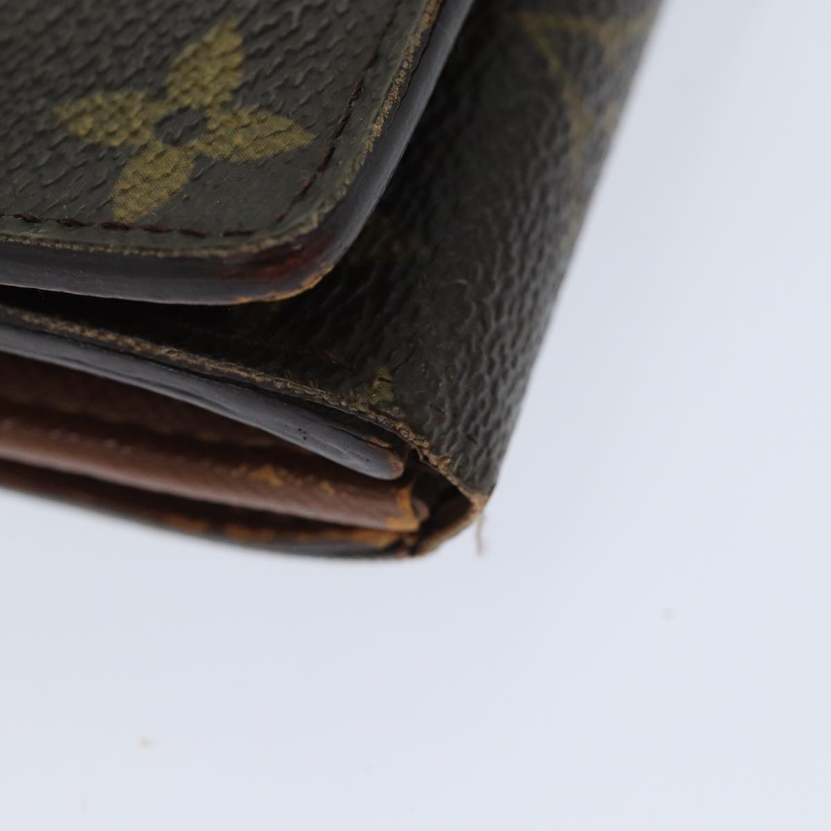 LOUIS VUITTON Monogram Porte Monnaie Billets Tresor Wallet M61730 LV Auth 79857