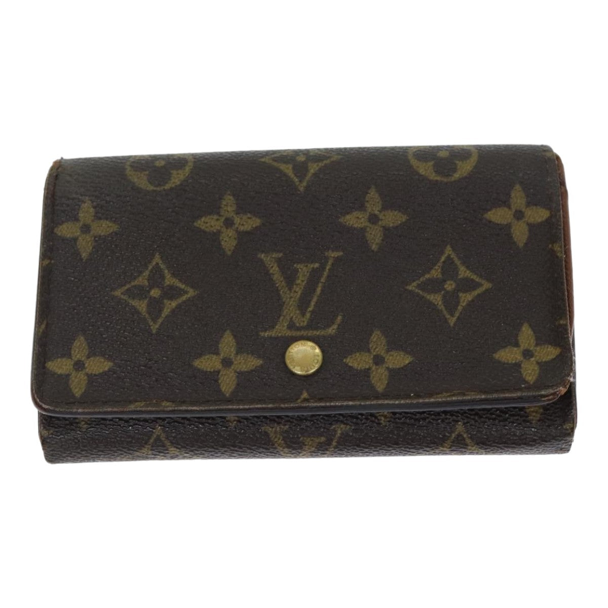 LOUIS VUITTON Monogram Porte Monnaie Billets Tresor Wallet M61730 LV Auth 79857