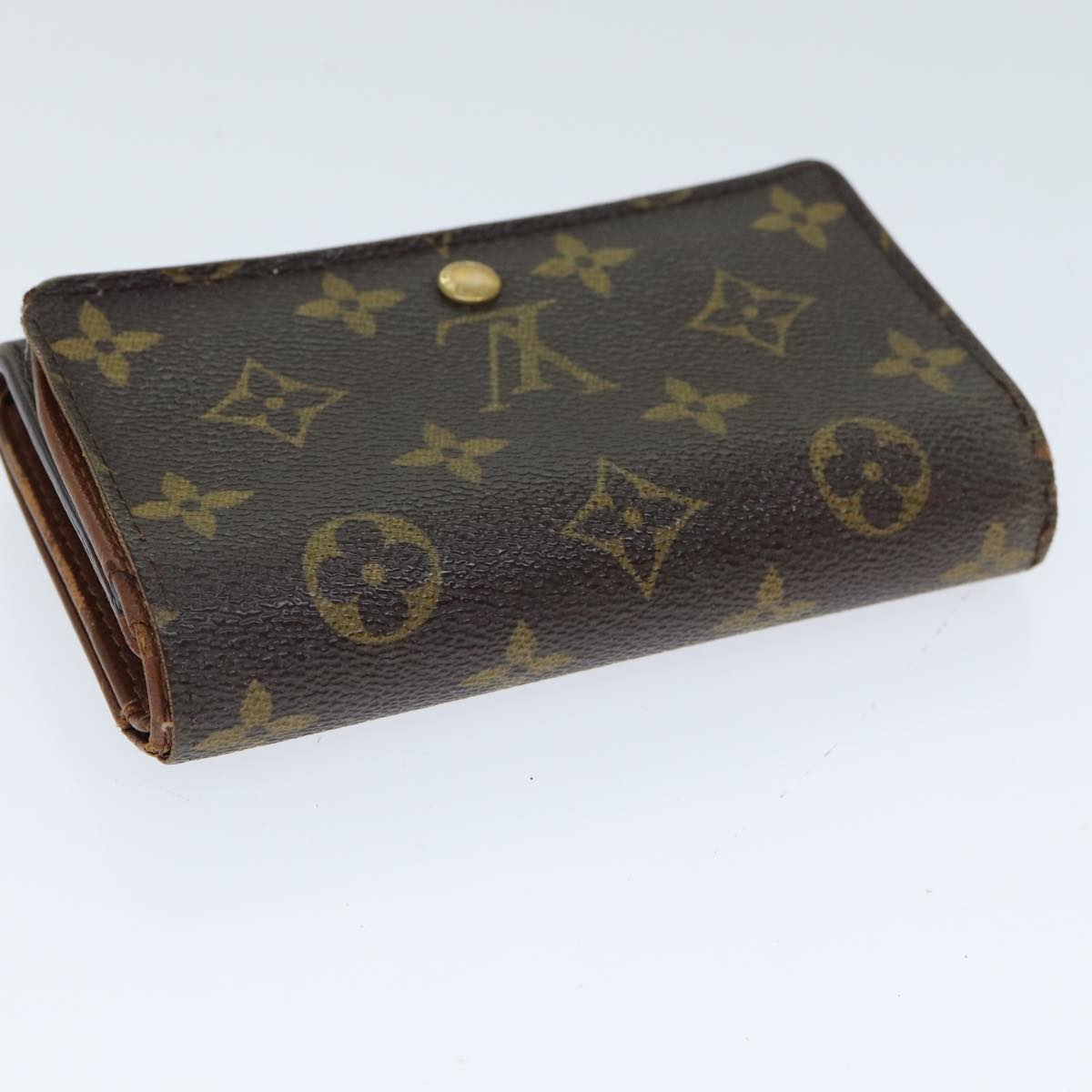 LOUIS VUITTON Monogram Porte Monnaie Billets Tresor Wallet M61730 LV Auth 79857