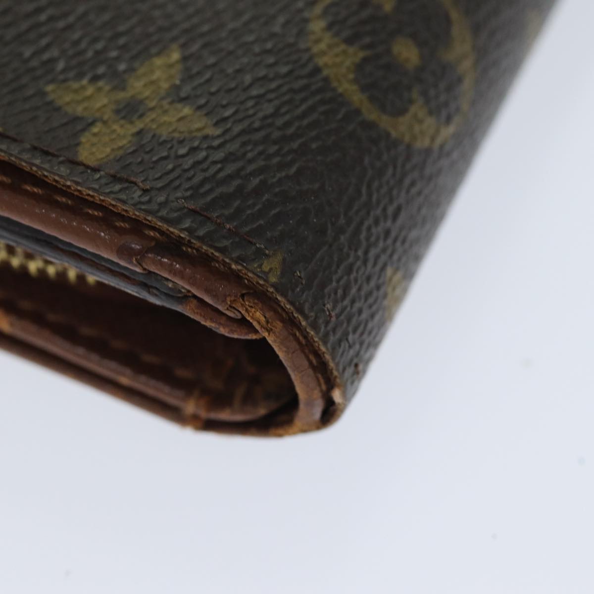 LOUIS VUITTON Monogram Porte Monnaie Billets Tresor Wallet M61730 LV Auth 79857