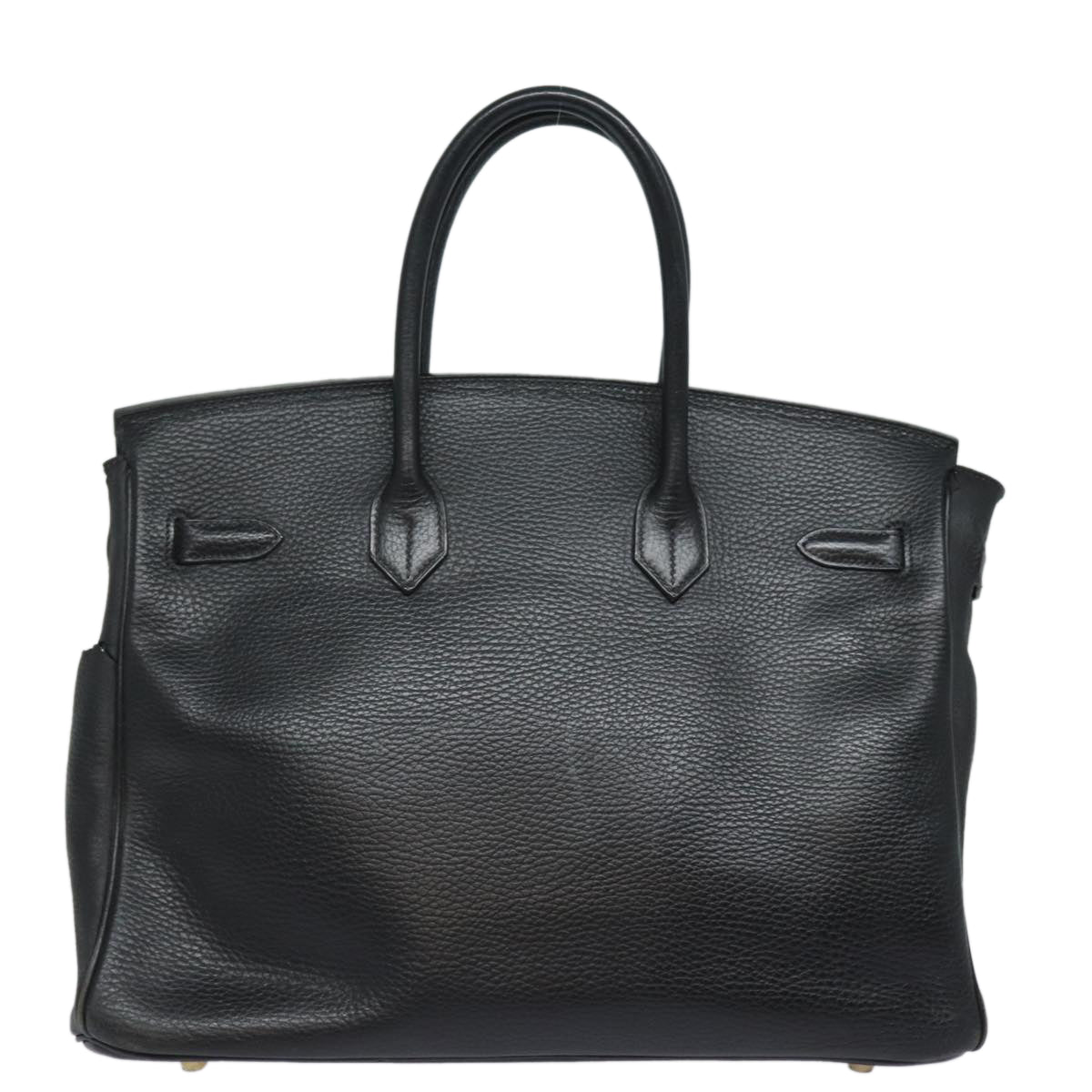 HERMES Birkin 35 Hand Bag Togo Leather Black Auth 79861