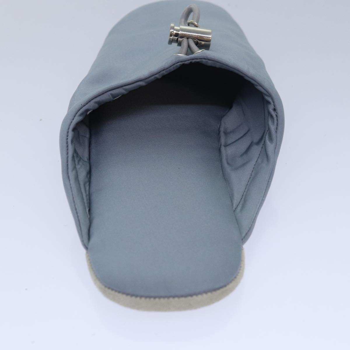 PRADA Room Shoes & Pouch Nylon Light Blue Auth 79894V