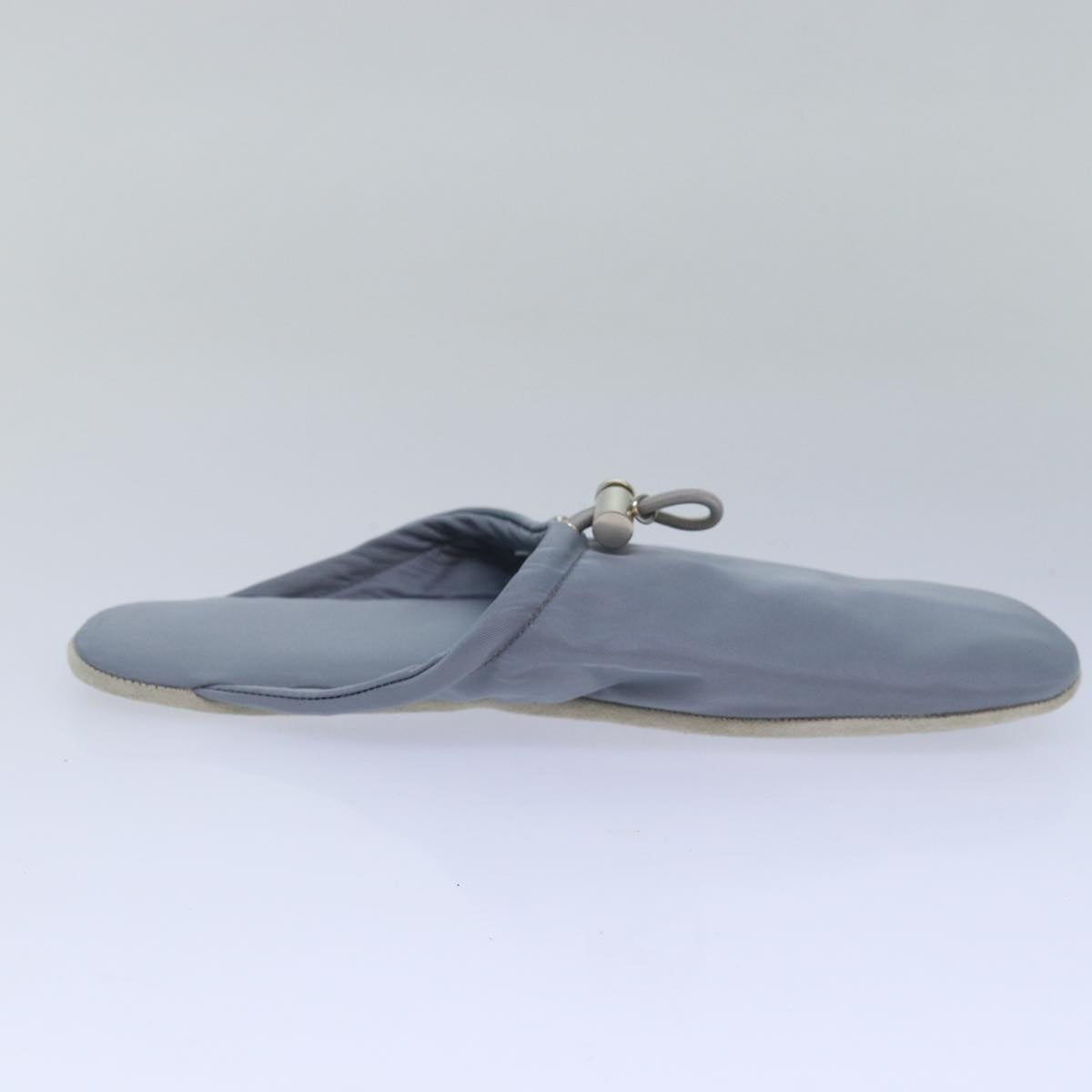 PRADA Room Shoes & Pouch Nylon Light Blue Auth 79894V
