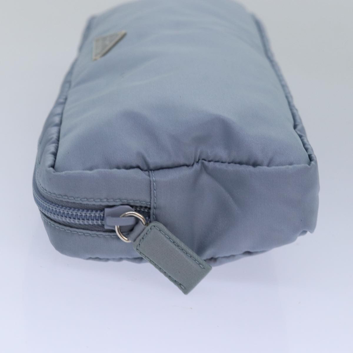 PRADA Room Shoes & Pouch Nylon Light Blue Auth 79894V