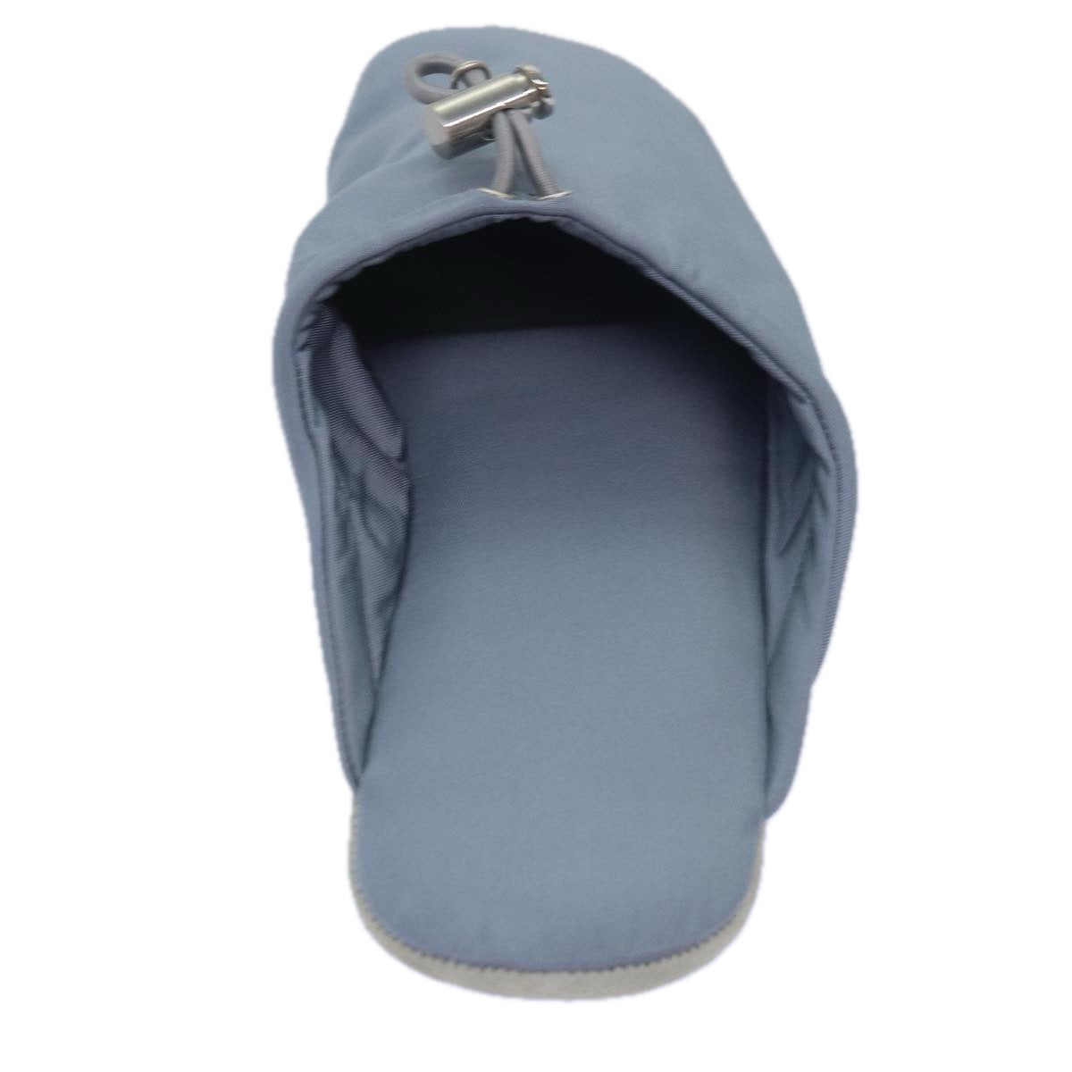 PRADA Room Shoes & Pouch Nylon Light Blue Auth 79894V