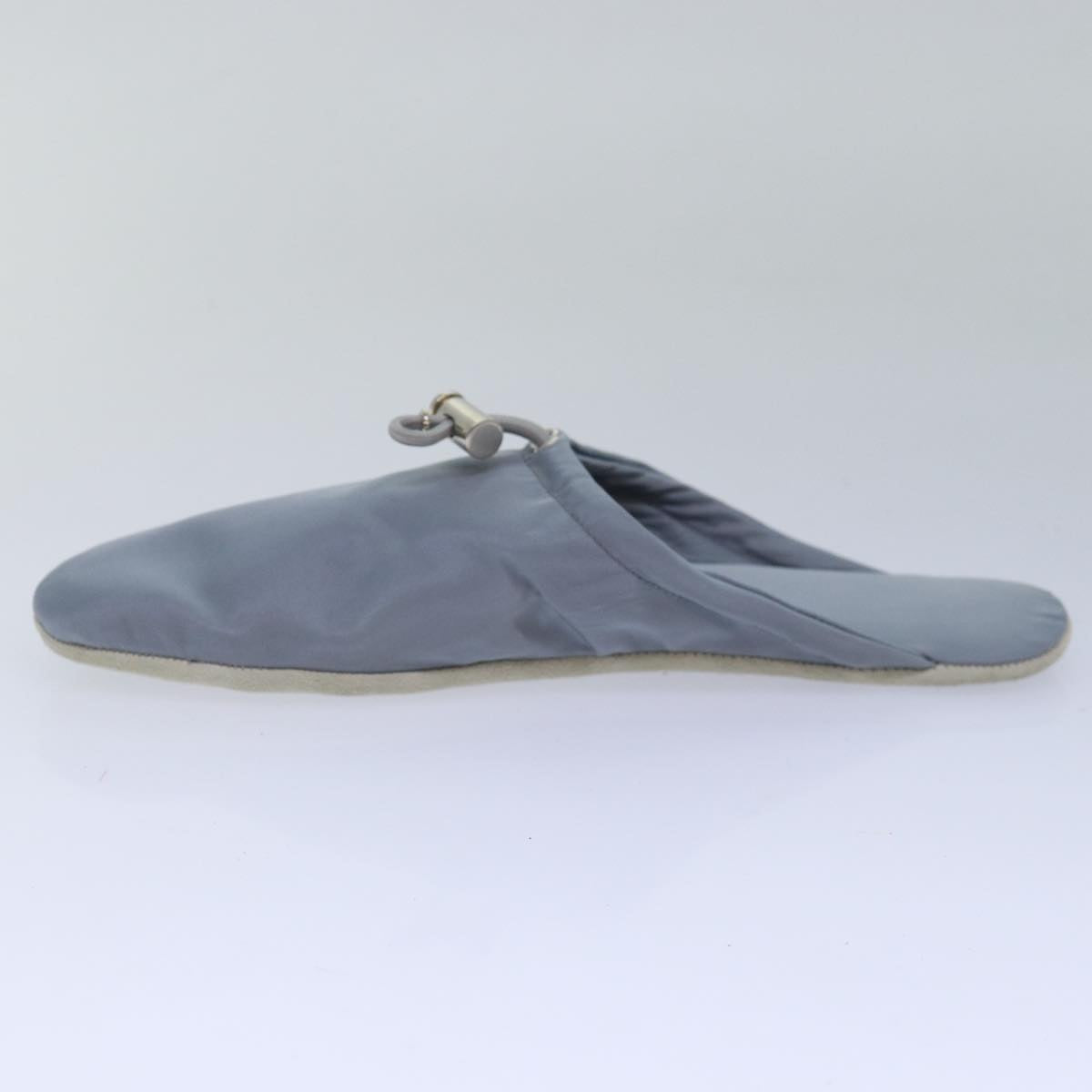 PRADA Room Shoes & Pouch Nylon Light Blue Auth 79894V