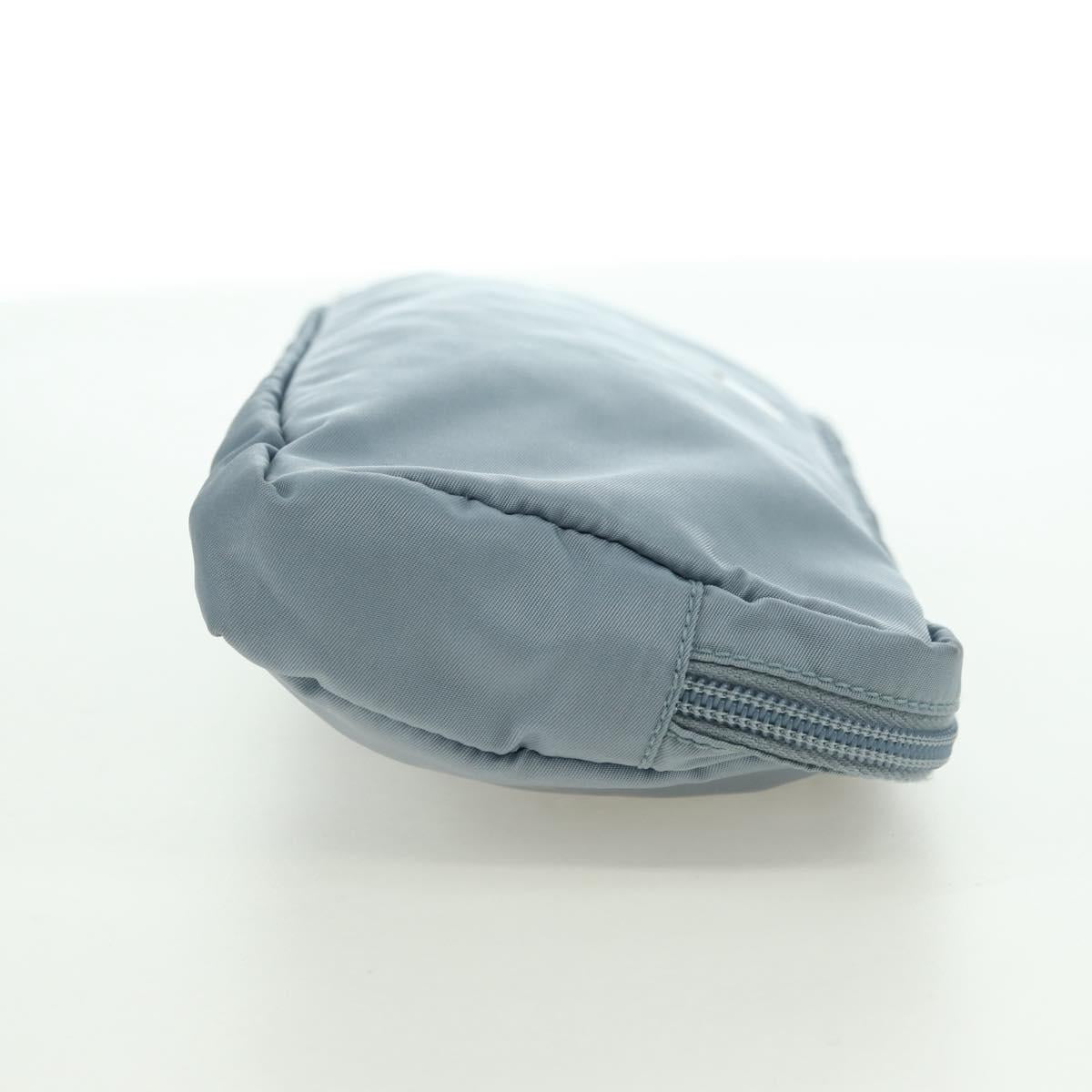 PRADA Room Shoes & Pouch Nylon Light Blue Auth 79894V