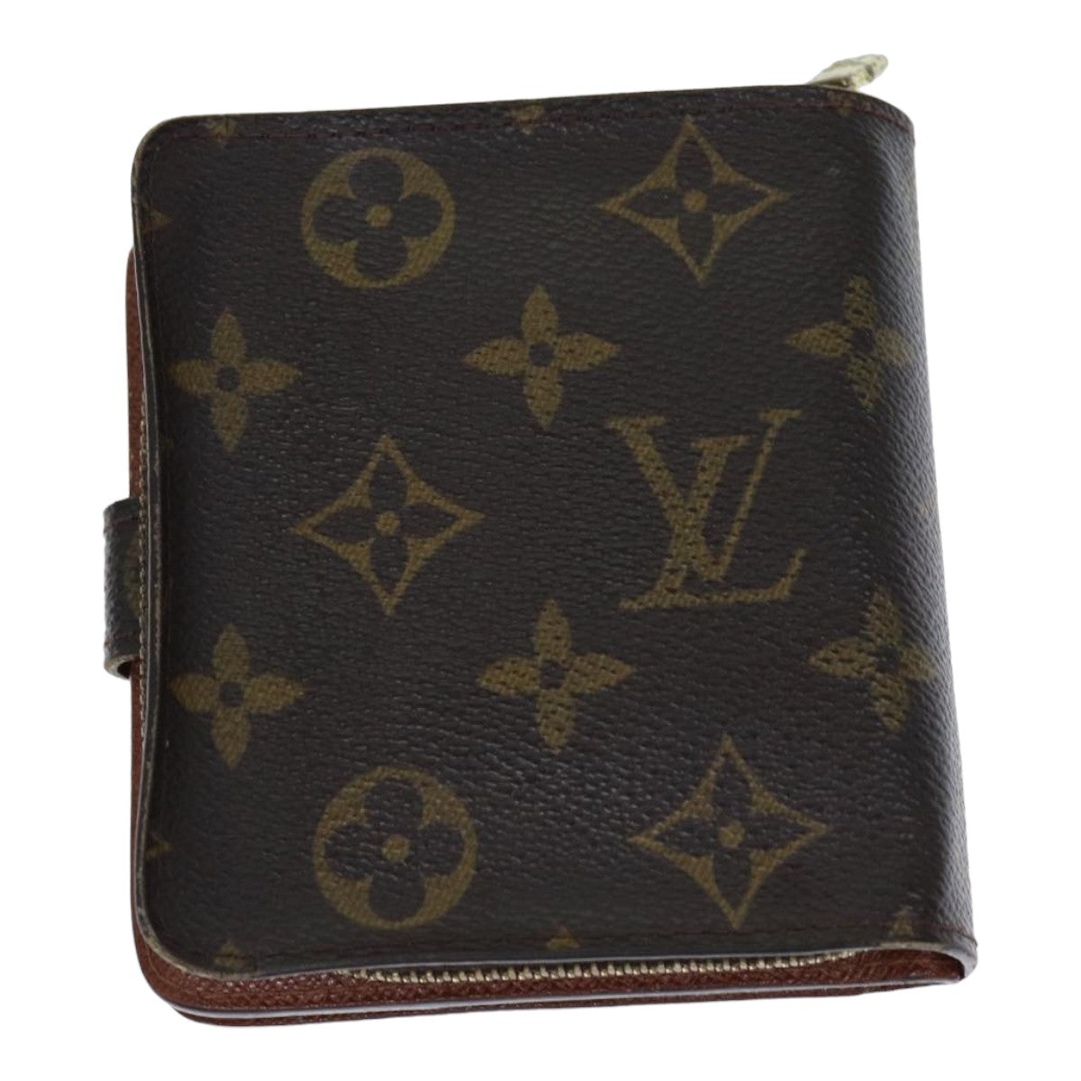 LOUIS VUITTON Monogram Compact Zip Wallet M61667 LV Auth 79897