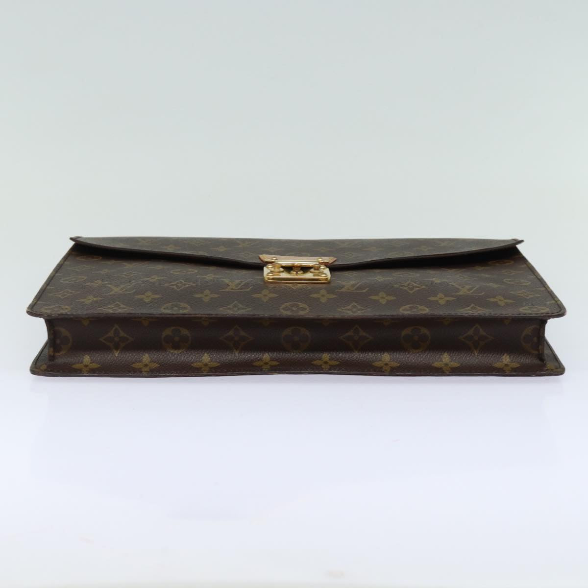 LOUIS VUITTON Monogram Porte Documents Senatur Briefcase M53335 LV Auth 79899