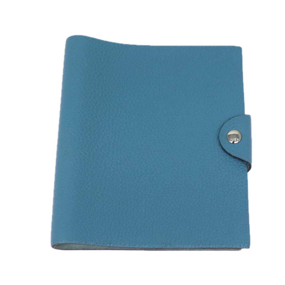 HERMES Yuris PM Day Planner Cover Leather Blue Auth 79910