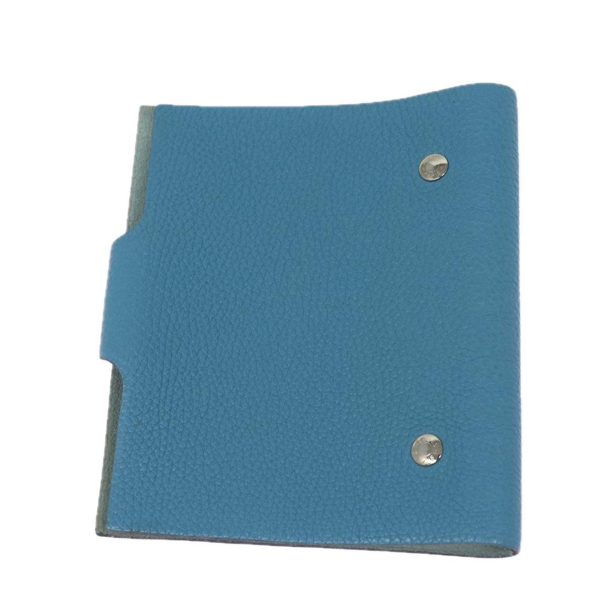 HERMES Yuris PM Day Planner Cover Leather Blue Auth 79910