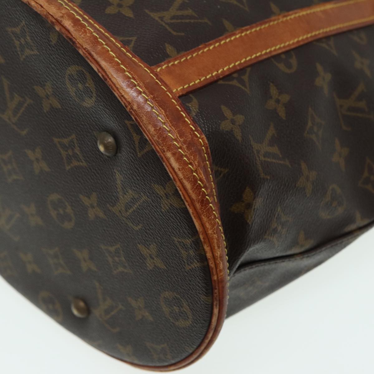 LOUIS VUITTON Monogram Bucket GM Shoulder Bag M42236 LV Auth 79920