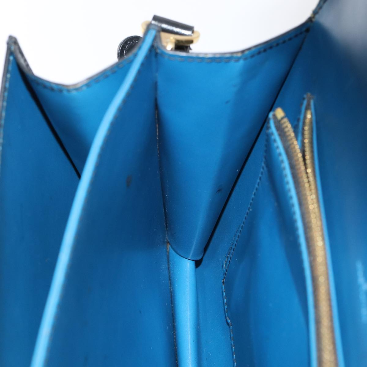 LOUIS VUITTON Epi Bicolor Free Run Shoulder Bag Black Blue M52415 LV Auth 79972