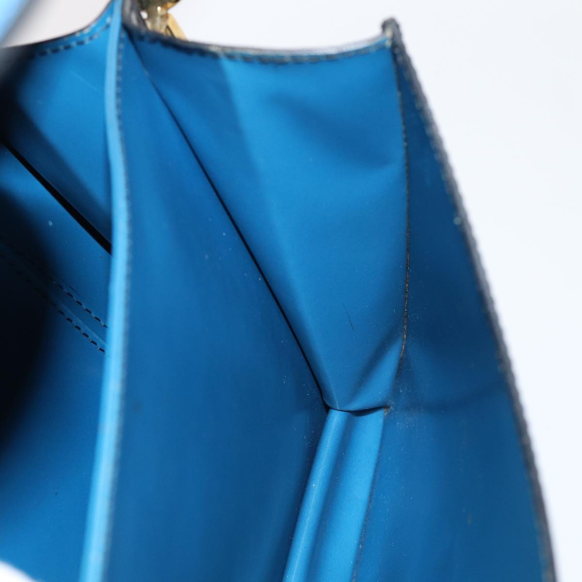 LOUIS VUITTON Epi Bicolor Free Run Shoulder Bag Black Blue M52415 LV Auth 79972