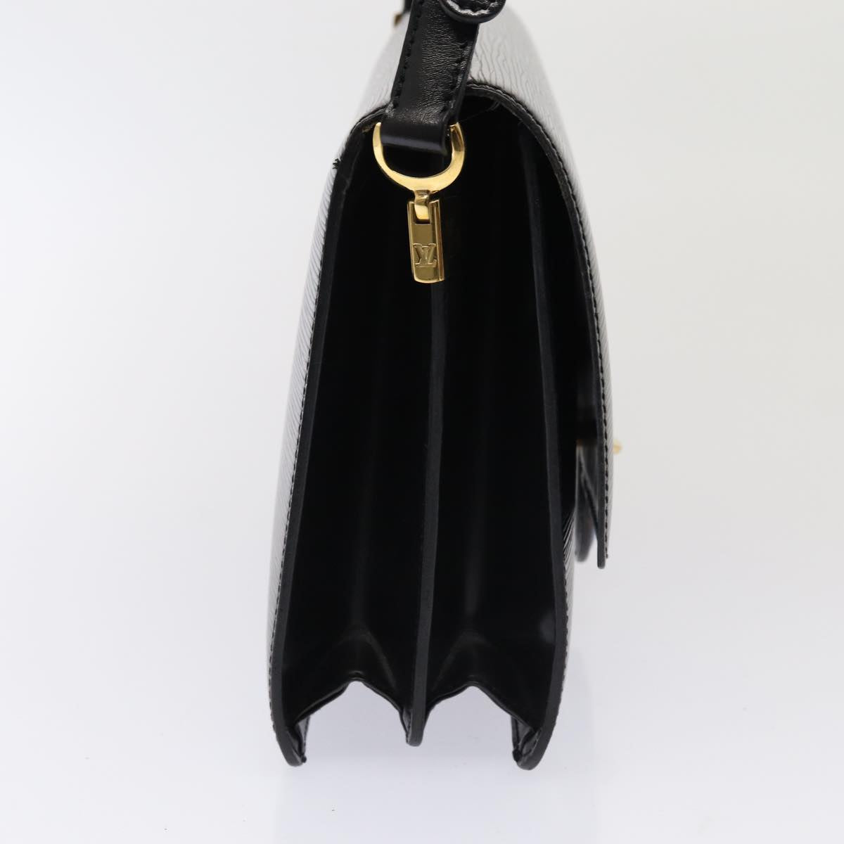 LOUIS VUITTON Epi Bicolor Free Run Shoulder Bag Black Blue M52415 LV Auth 79972