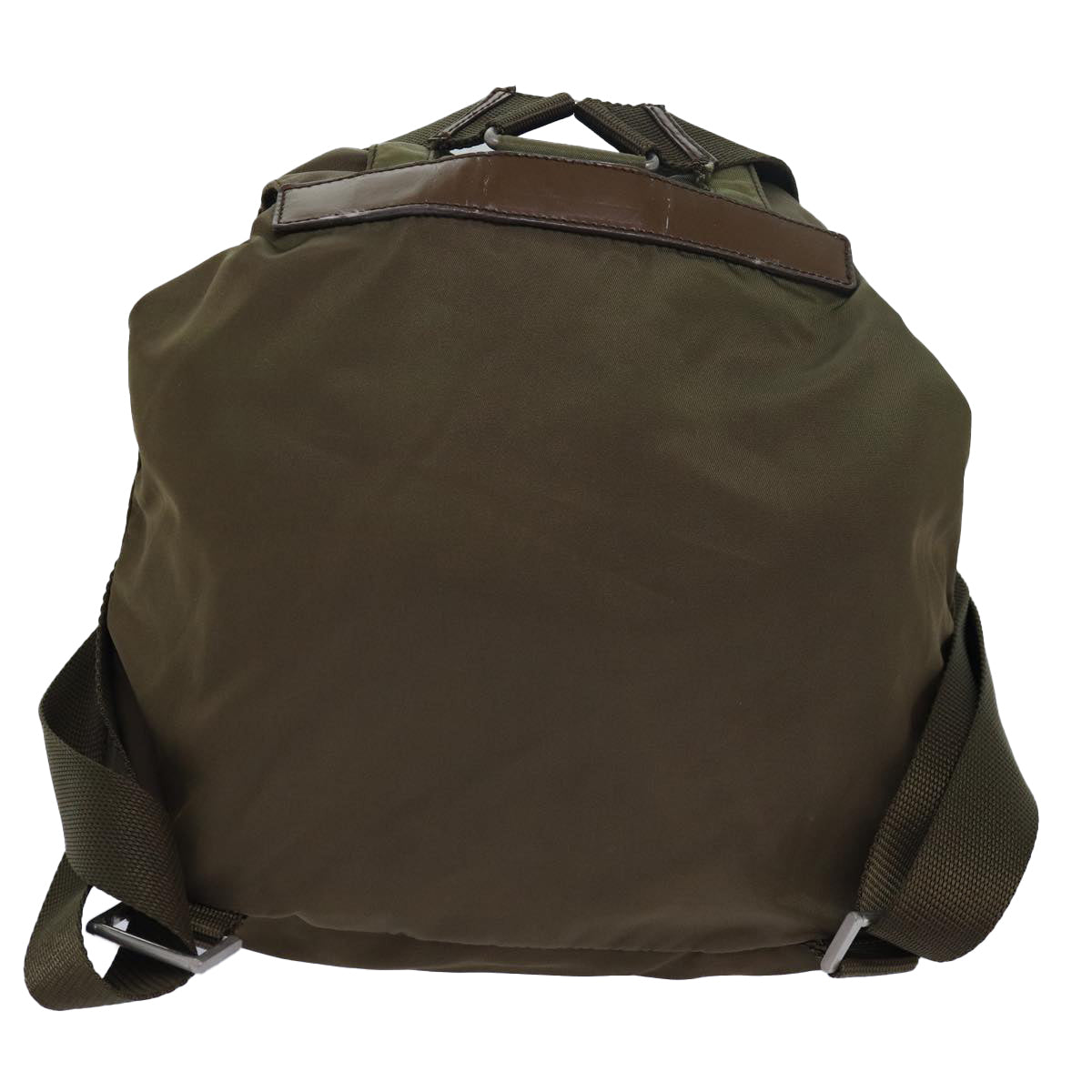 PRADA Nylon Backpack Khaki Auth 80100