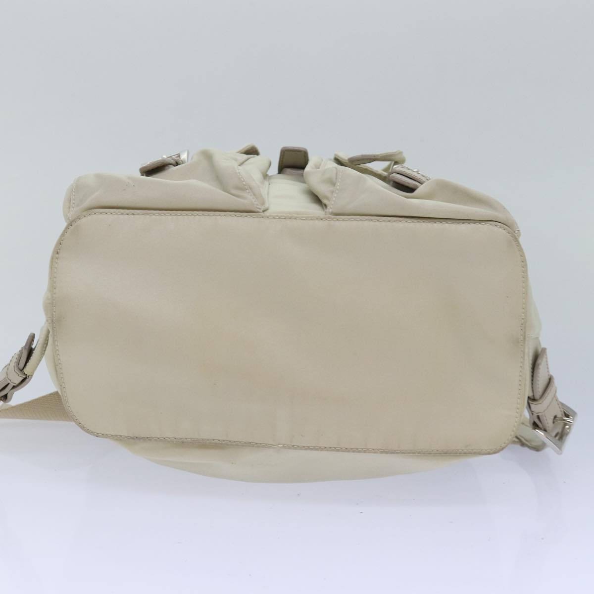 PRADA Nylon Backpack White Auth 80102