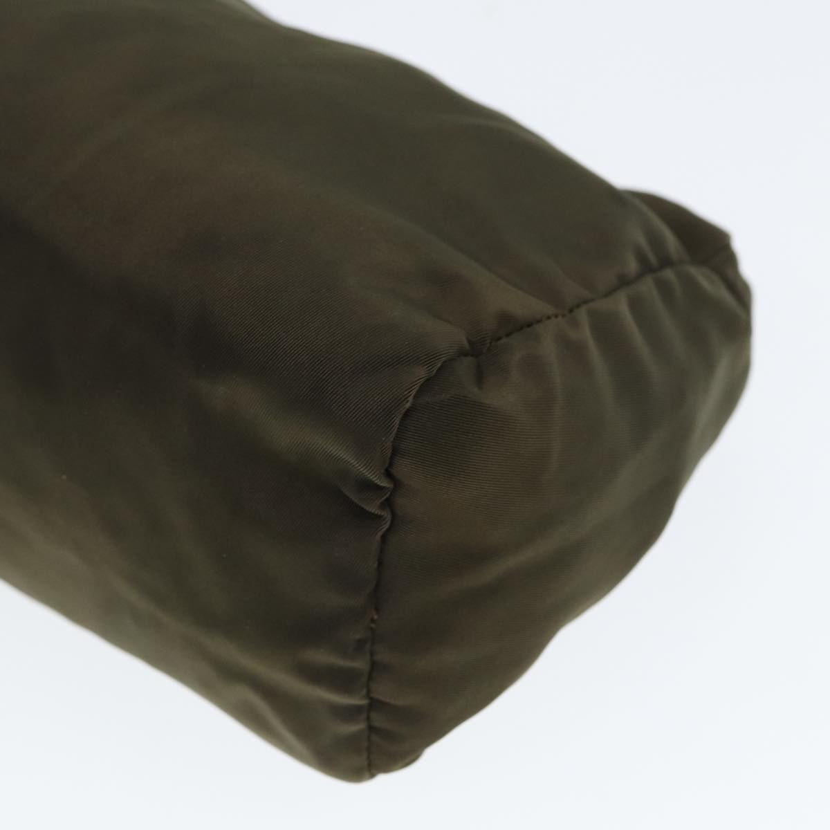 PRADA Pouch Nylon Khaki Auth 80183
