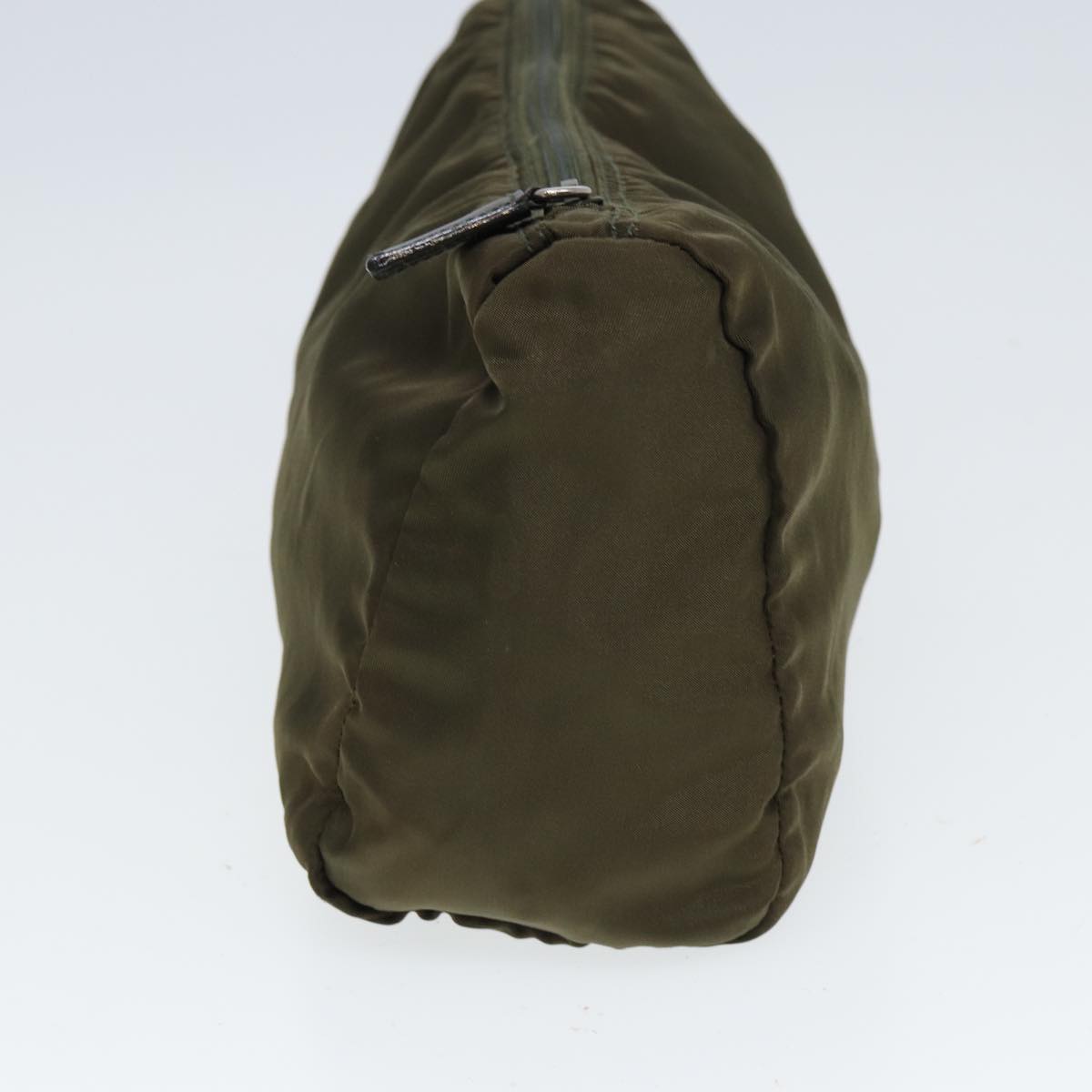 PRADA Pouch Nylon Khaki Auth 80183