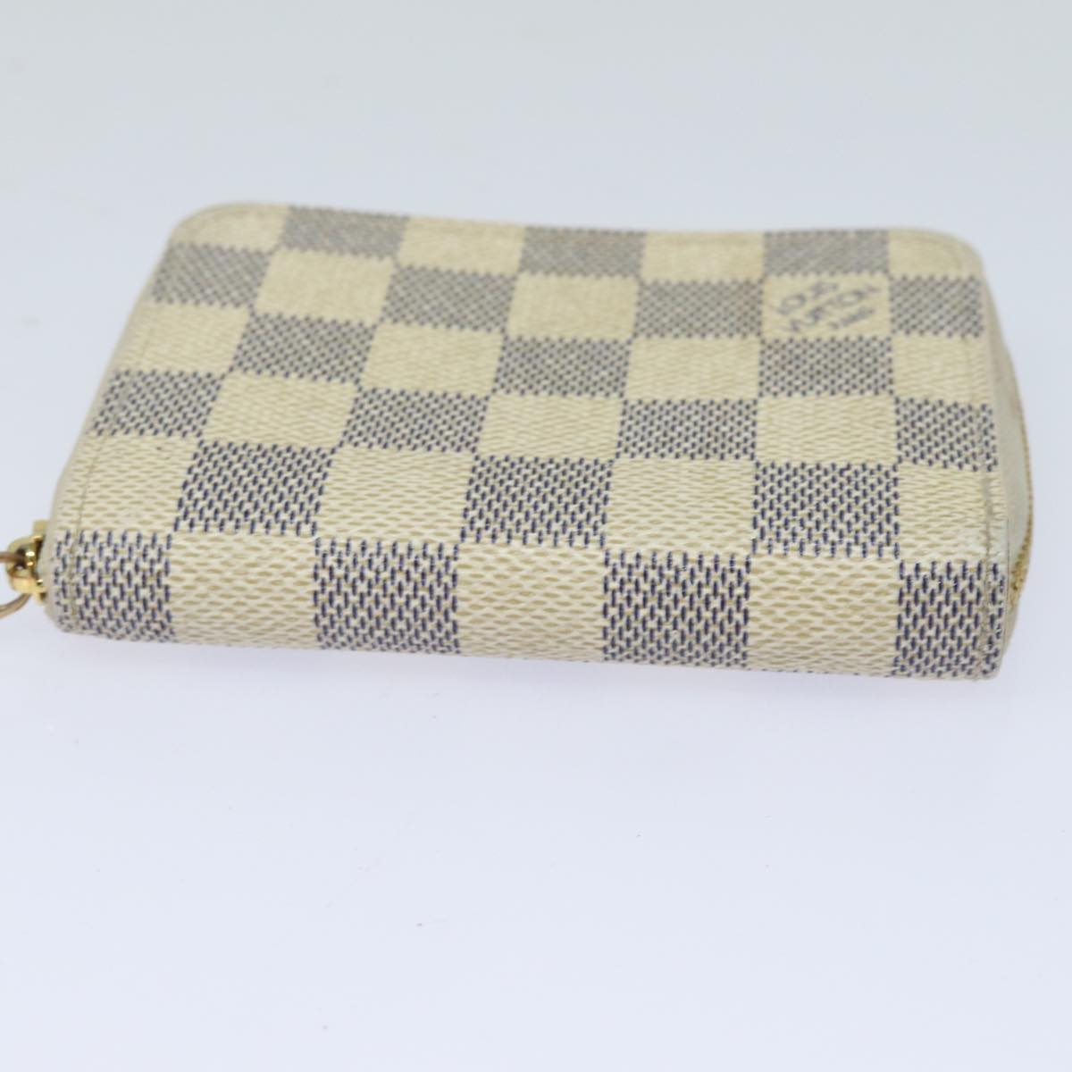 LOUIS VUITTON Damier Azur Zippy Coin Purse N60138 LV Auth 80198