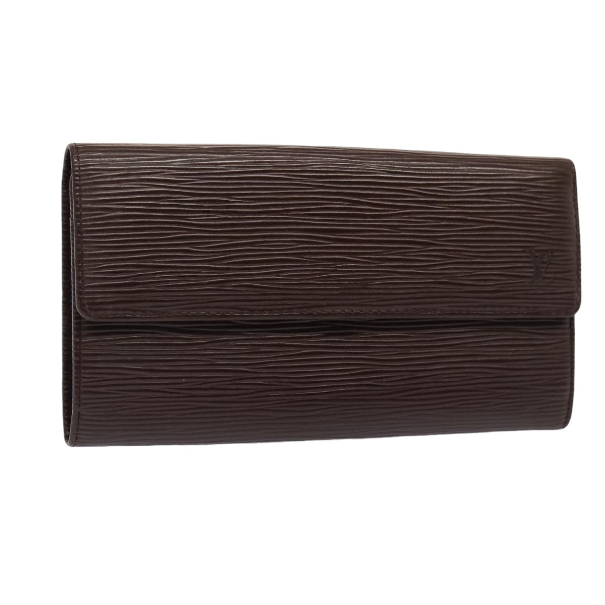 LOUIS VUITTON Epi PochettePorte Monnaie Credit Wallet Mocha M6357D LV Auth 80202