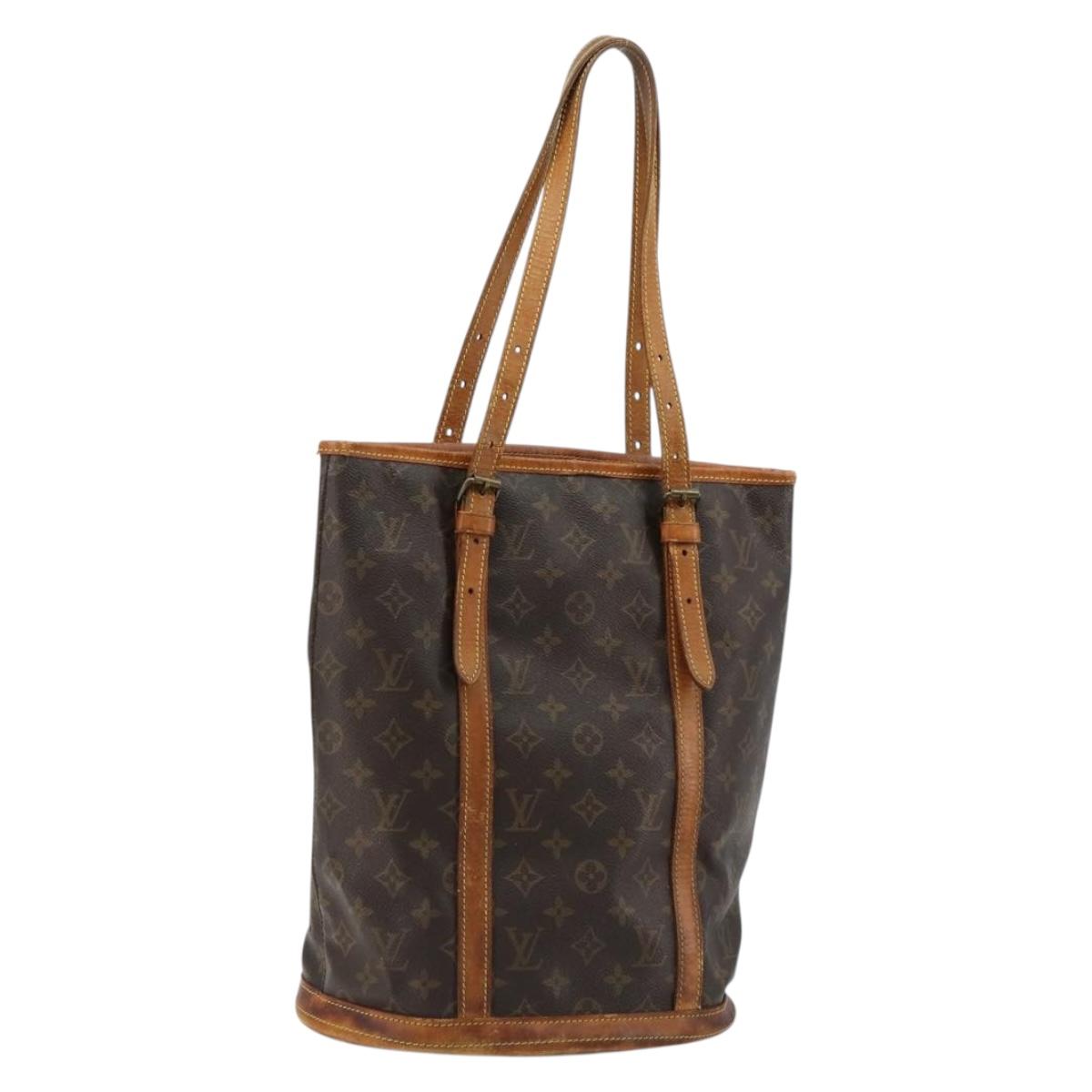 LOUIS VUITTON Monogram Bucket GM Shoulder Bag M42236 LV Auth 80217