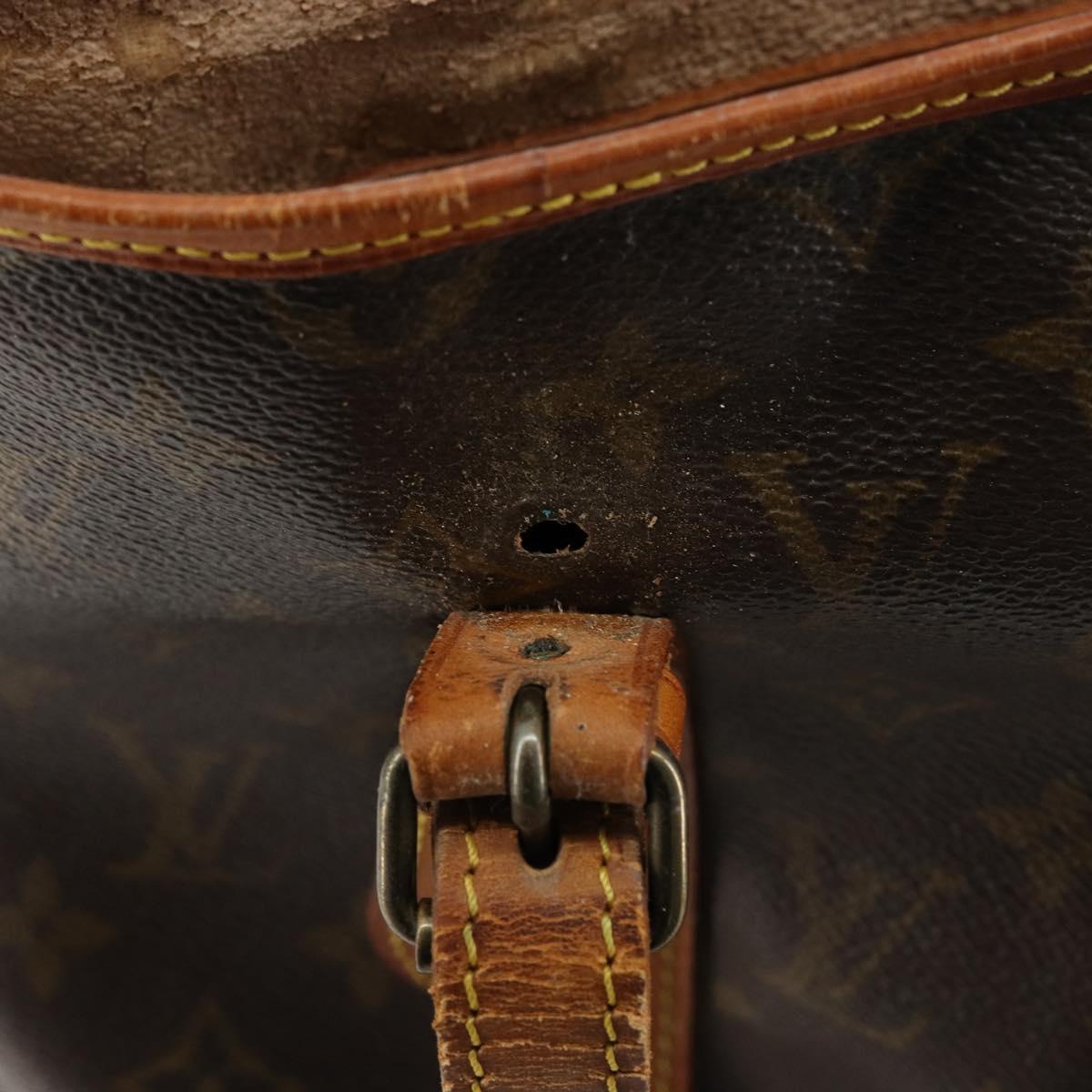 LOUIS VUITTON Monogram Bucket GM Shoulder Bag M42236 LV Auth 80217