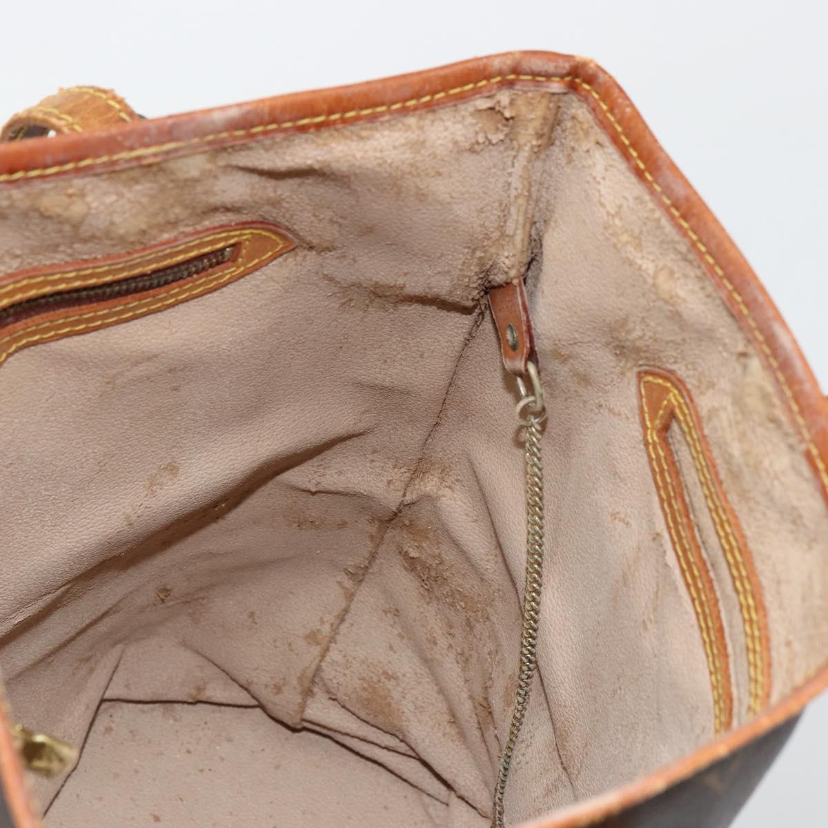 LOUIS VUITTON Monogram Bucket GM Shoulder Bag M42236 LV Auth 80217