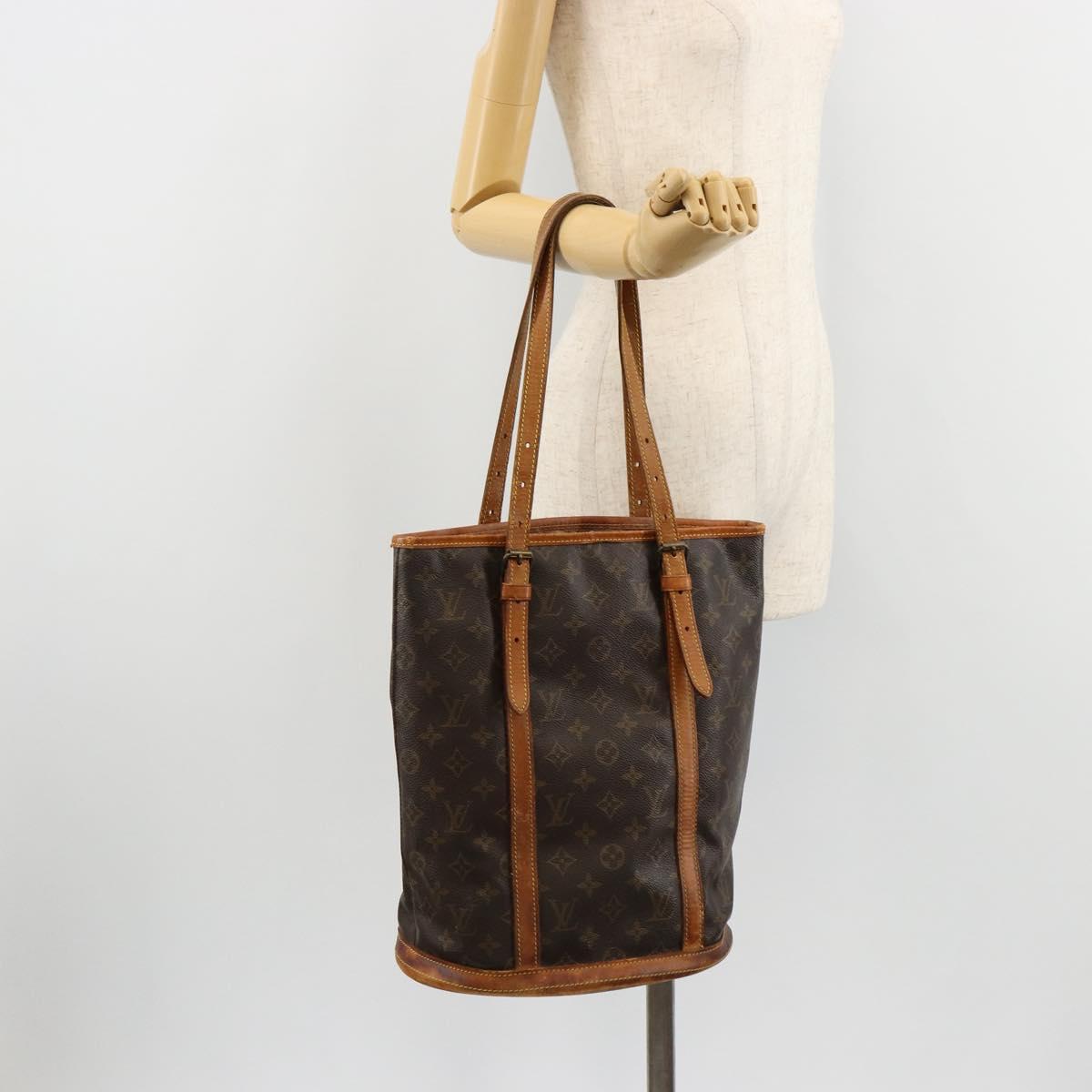 LOUIS VUITTON Monogram Bucket GM Shoulder Bag M42236 LV Auth 80217