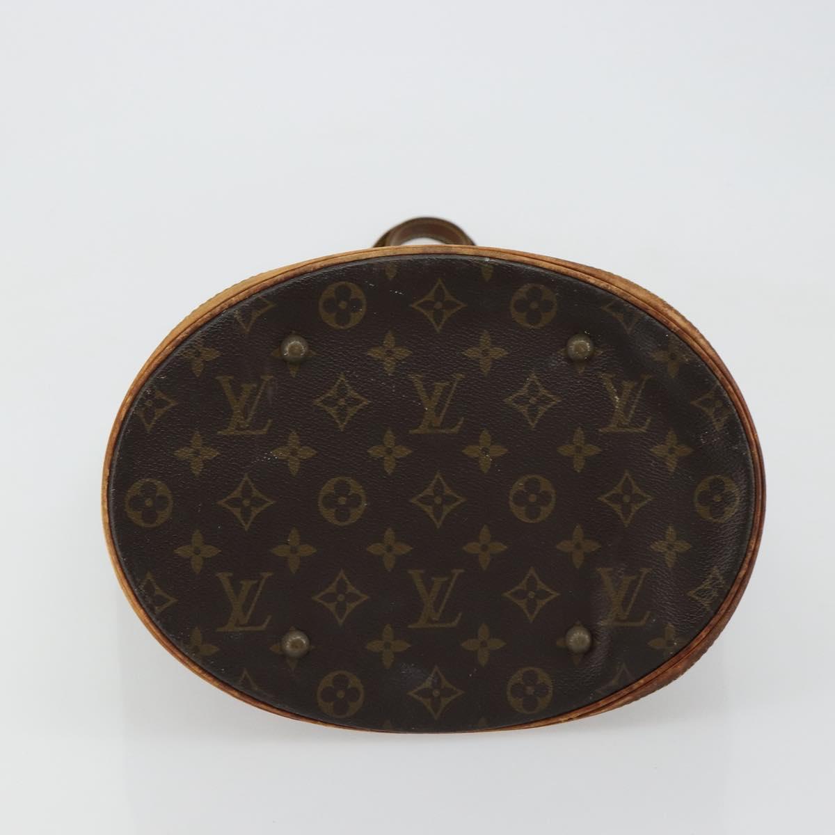 LOUIS VUITTON Monogram Bucket GM Shoulder Bag M42236 LV Auth 80217