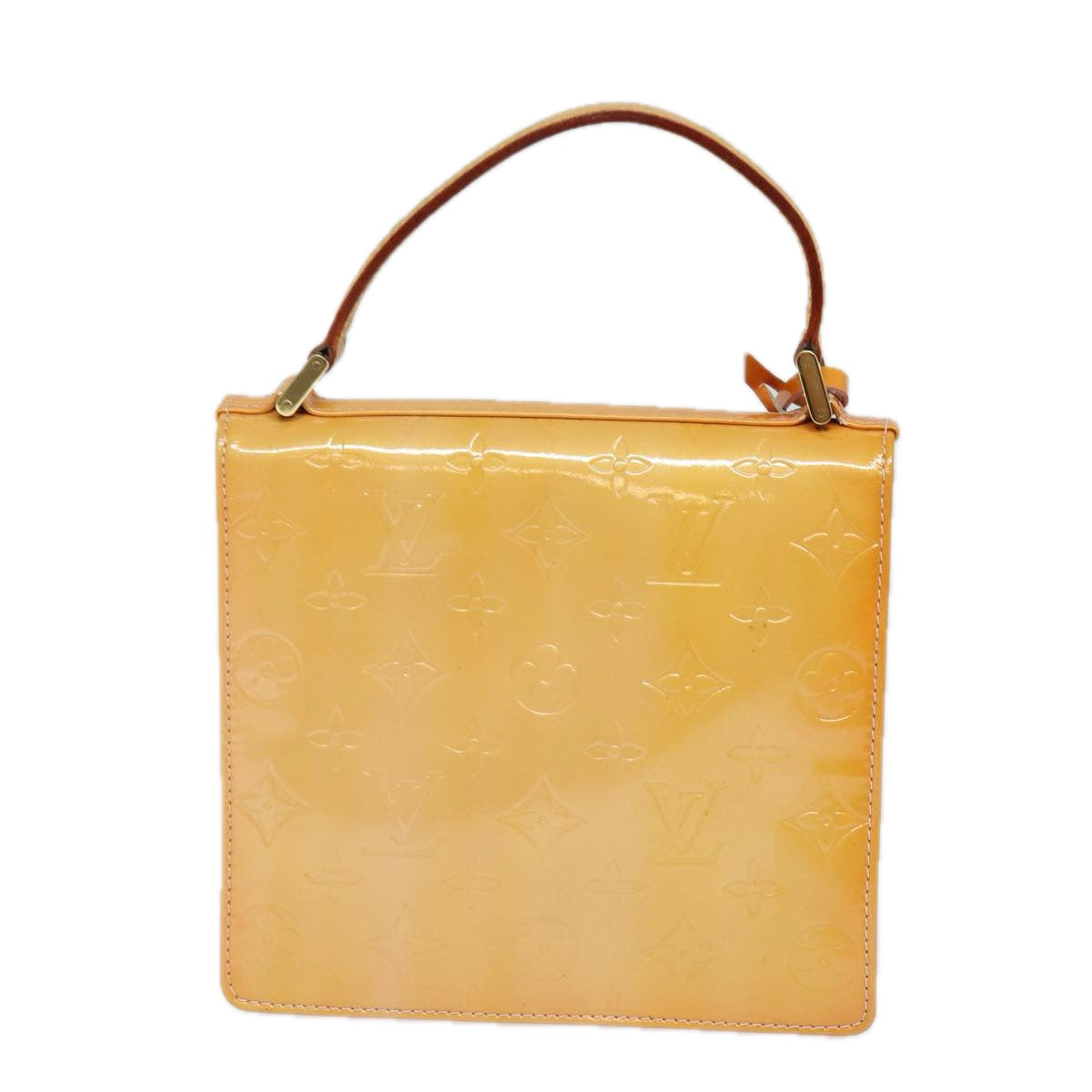 LOUIS VUITTON Vernis Spring Street Hand Bag Marshmallow Pink M91033 Auth 80345