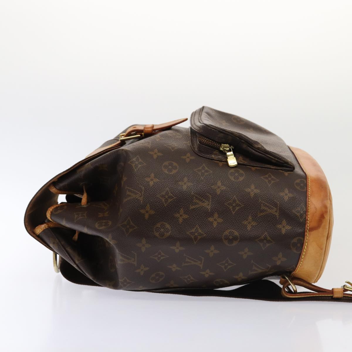 LOUIS VUITTON Monogram Montsouris GM Backpack M51135 LV Auth 80383