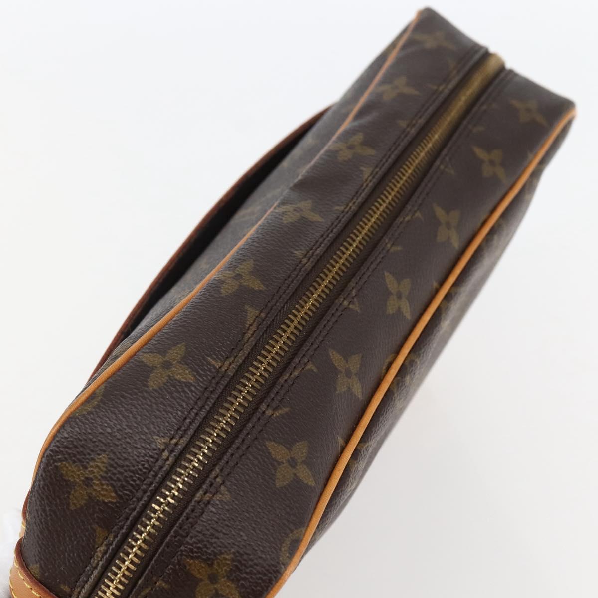 LOUIS VUITTON Monogram Compiegne 28 Clutch Bag M51845 LV Auth 80423