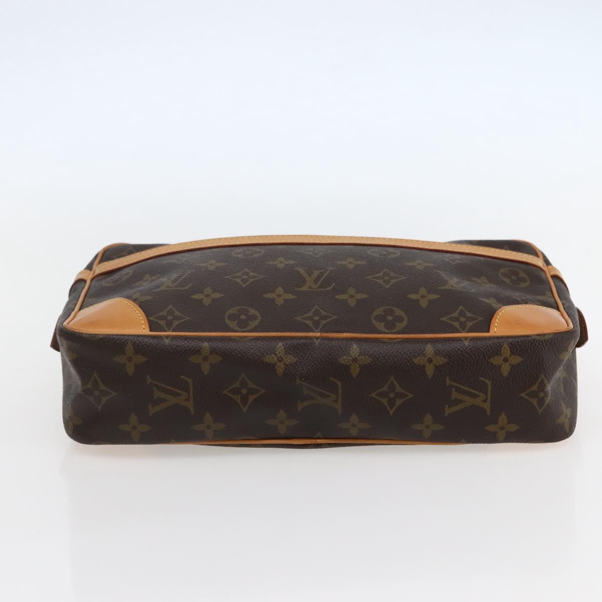 LOUIS VUITTON Monogram Compiegne 28 Clutch Bag M51845 LV Auth 80423