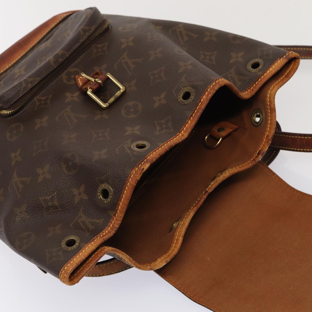 LOUIS VUITTON Monogram Montsouris PM Backpack M51137 LV Auth 80528