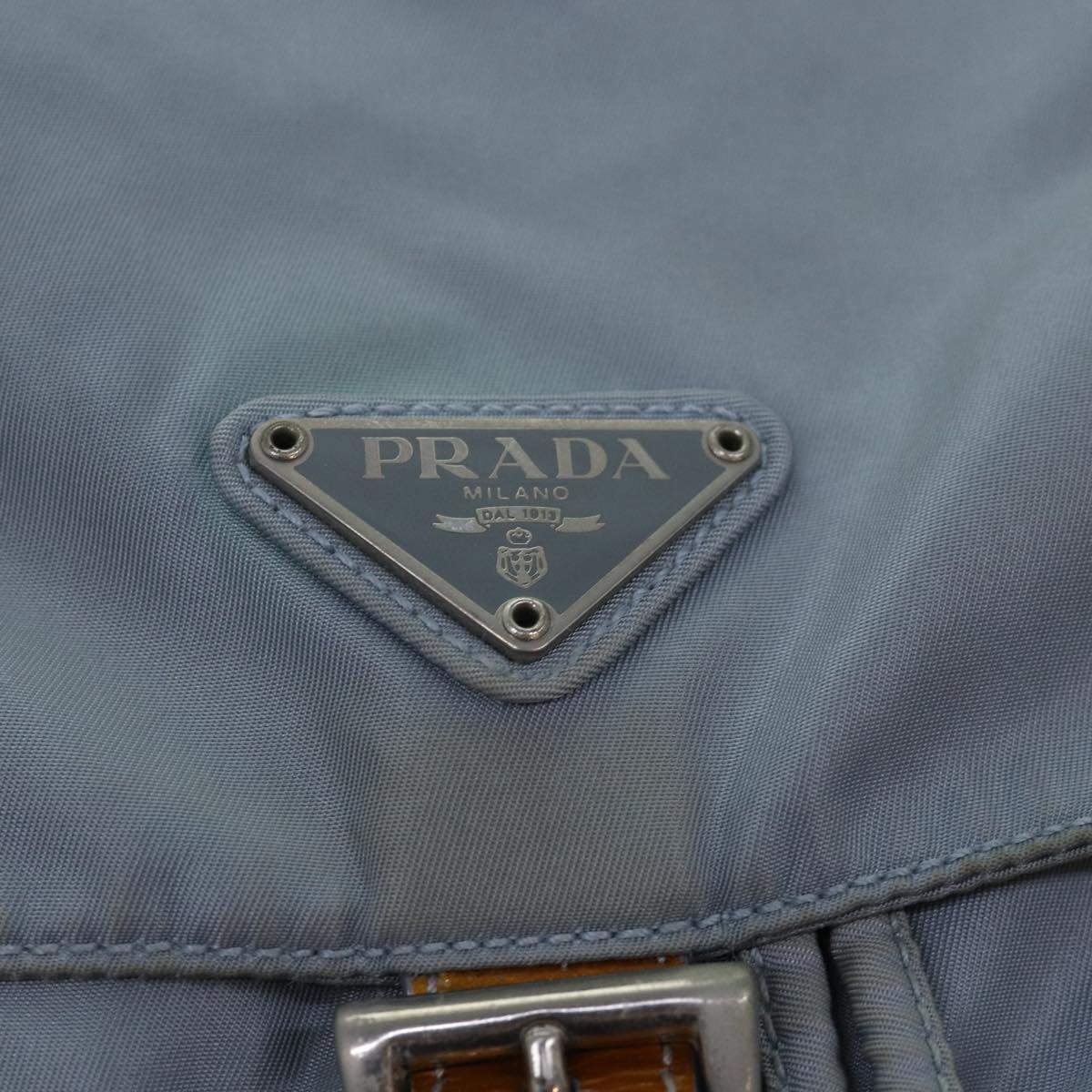 PRADA Backpack Nylon Blue Auth 80578