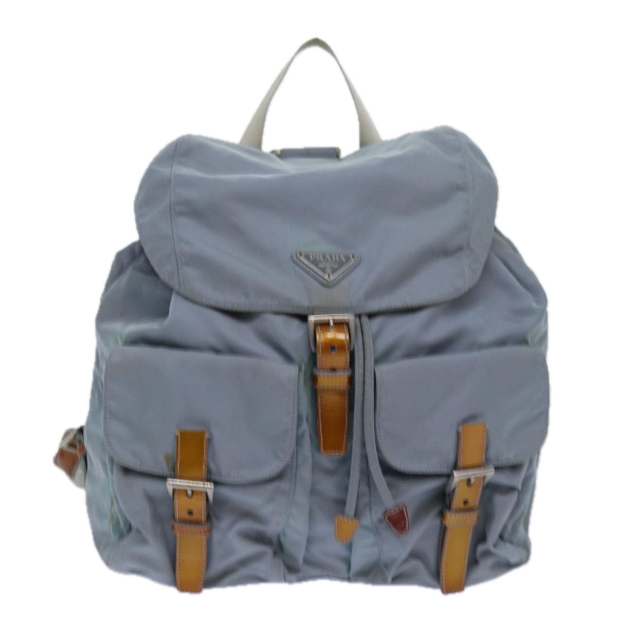 PRADA Backpack Nylon Blue Auth 80578